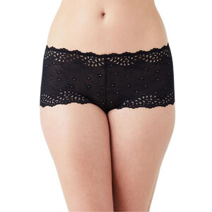 B.tempt'd by Wacoal Women's Medium Black Eyelet Boyshort Underwear NWT